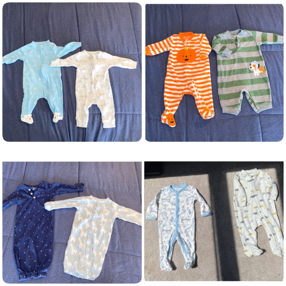 3 Month Baby Pajamas Lot By Carter’s
